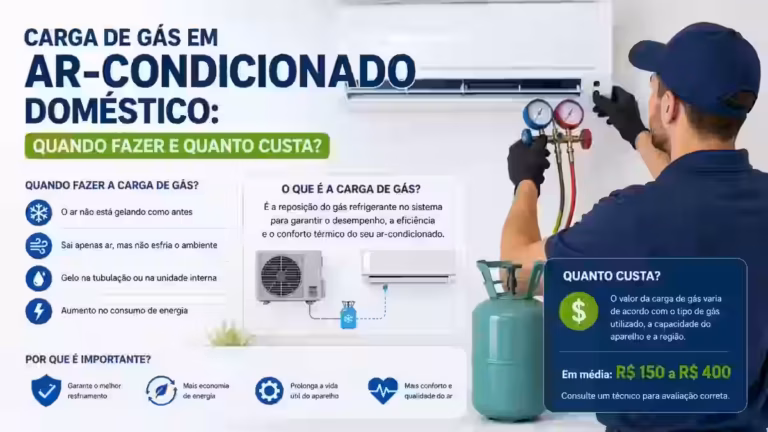 Carga de Gás em Ar-Condicionado Doméstico